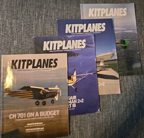 Kitplanes magazine lot of 4 - magazine,